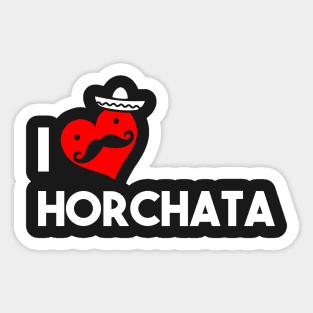 I Love Horchata Sticker